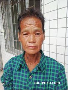 失踪人50岁(目测) 女 无名氏 发色：黑 在湛江市救助管理站
