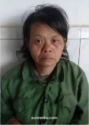 失踪人60岁(目测) 女 无名氏青37 精神异常 在博白县救助管理站