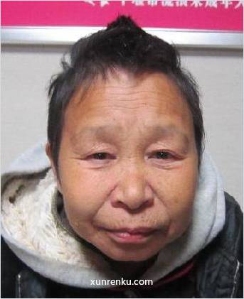 失踪人62岁(目测) 女 无名女166号（自称朱英秀） 血型：A|||智力残疾|||精神异常 在十堰市级救助站
