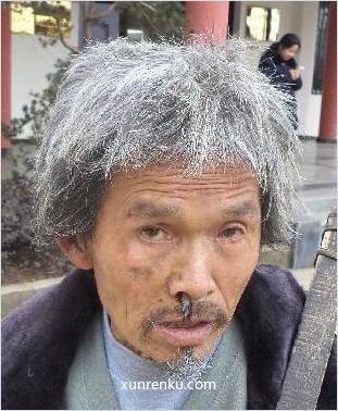 失踪人66岁(目测) 男 无名氏 精神异常 在景德镇市救助站