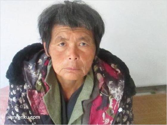 失踪人60岁(目测) 女 无名氏女 发色：黑 在阜阳市救助站