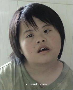 失踪人28岁(目测) 女 无名氏218 智力残疾：智障 在广东省第一救助中心