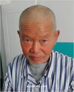 失踪人65岁(目测) 男 庆平晨 血型：AB|||精神异常 在庆阳市救助站管理站
